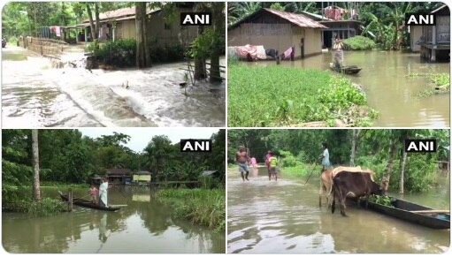 Assam floods: 20 dead, 9.26 lakh people in 2,071 villages affected; landslides kill 23 ফুঁসছে ব্রহ্মপুত্র, বন্যা-ধসে বিধ্বস্ত অসমে একাধিক মৃত্যু, গ্রাম ছাড়ছে মানুষ