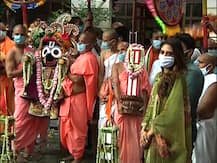 করলেন আরতি, টানলেন রথ, উল্টোরথে ইসকনে নুসরত