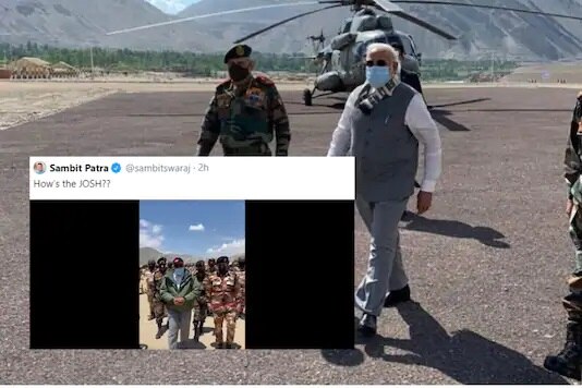 'How's the Josh?': Video of PM Modi Walking with Soldiers in Leh Goes Viral on Twitter লেহতে মোদির সেনাপরিবেষ্টিত হয়ে হেঁটে যাওয়ার ভিডিও পোস্ট করে সম্বিত লিখলেন, ‘হাউ ইজ দ্য জোশ?’, মুহূর্তে ভাইরাল