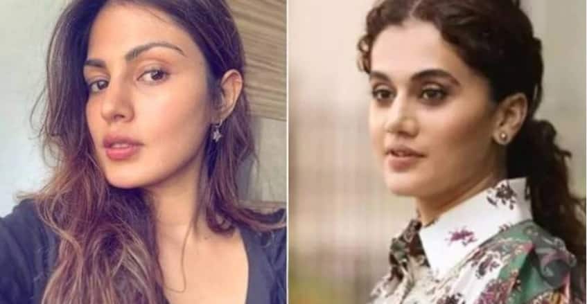 Taapsee Pannu angry over 'media trial' against Riya Chakraborty 'এখনও কেউ দোষী প্রমাণিত হয়নি', 'মিডিয়া ট্রায়ালের' বিরোধিতা করে রিয়ার পাশে তাপসী পান্নু