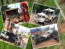 বাঁকুড়ায় মুখোমুখি ধাক্কা, দুটি লরিতেই আগুন,মৃত ৪; পুরুলিয়ায় লরি-গাড়ি সংঘর্ষে নিহত ২