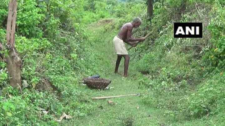 Bihar: man has carved out a 3-km-long canal to take rainwater  to fields of his village ৩০ বছর ধরে একার হাতে খাল কেটে গ্রামের রুখা-শুখা জমিতে জলের ধারা আনলেন বিহারের কৃষক