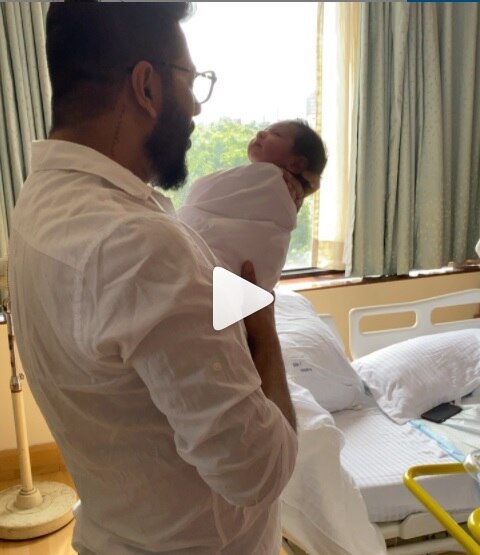 Raj Chakraborty talks to his newborn Yuvaan বয়স মাত্র ৪ দিন, যুভান অবাক হয়ে দেখছে রাজকে, শুনছে বাবার কথা