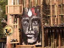 শারদ আনন্দ ২০২০: টিন, বাঁশ, চটের তৈরি মণ্ডপ, নস্করপুর সর্বজনীনের এবারের বিষয়ভাবনা - 'বোধন'