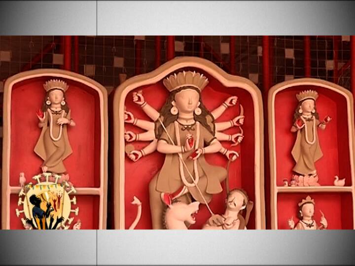 আড়ম্বরহীন সরল মণ্ডপই এবার বিবেকানন্দ পার্কে অ্যাথলেটিকস্ট এর মণ্ডপের ইউএসপি।