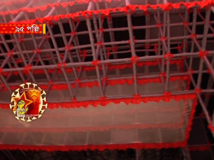 শারদ আনন্দে করোনা সচেতনতাকেই প্রাধান্য দিচ্ছেন পুজো উদ্যোক্তারা।