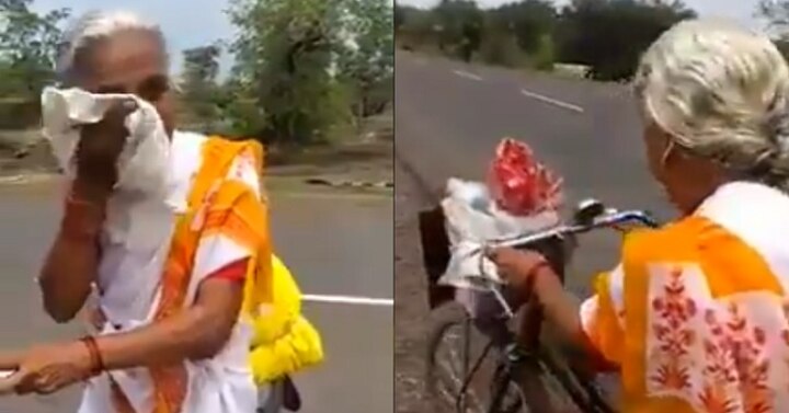 68 Year Old Woman Is Cycling 2,200 Km From Maharashtra To Vaishno Devi To Pay Her Respects মা বৈষ্ণোদেবীর মন্দিরে যাবেন, মহারাষ্ট্র থেকে সাইকেল চালিয়ে জম্মু চলেছেন ৬৮ বছরের এই মহিলা