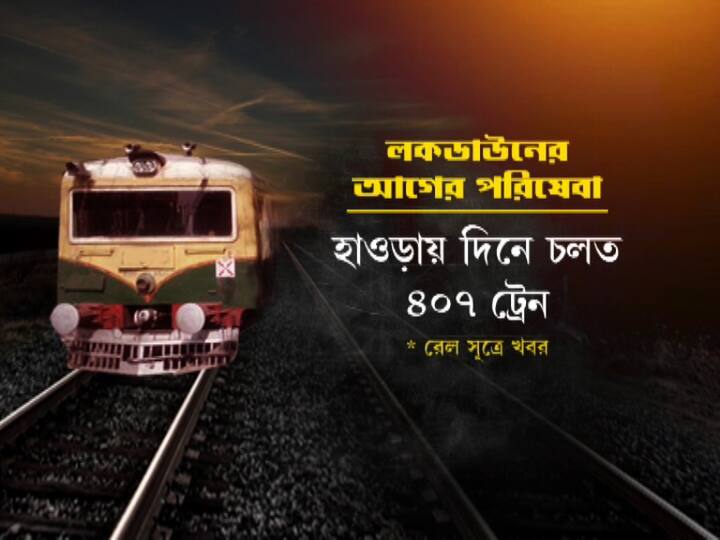 লকডাউনের আগে হাওড়ায় চলত ৪০৭টি ট্রেন