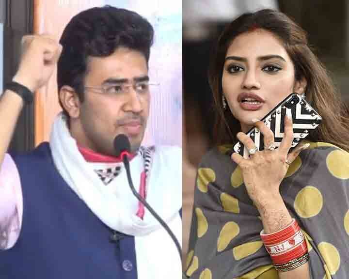 BJP MP Tejasvi Surya calls Mamata Banerjee government autocratic, dictatorial and fascist, TMC MP counter-attacks মমতা সরকার স্বৈরতান্ত্রিক, ফ্যাসিস্ত, আক্রমণ বিজেপি সাংসদ তেজস্বী সূর্যর, আপনাদের বস ঘৃণার মাধ্যমে গোটা দেশকে ধ্বংস করেছে, পাল্টা নুসরত