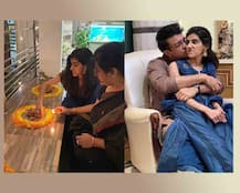 সানাকে স্নেহের চুম্বন সৌরভের, মেয়েকে নিয়ে রঙ্গোলি দিলেন ডোনা