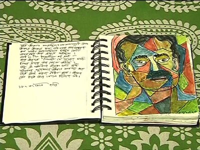 Exclusive, an unpublished diary have been recovered which is full of Soumitra Chatterjees writings, paintings বিষাদগ্রস্থ হয়ে পড়েছিলেন লকডাউন বন্দিদশায়, সৌমিত্রবাবু লিখেছিলেন, লেখা, আঁকা এসব কাজের বোধ করি শেষ হয়ে এল