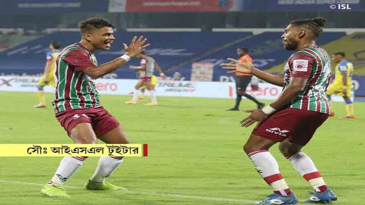 ISL 2020-21: Roy Krishna scores the only goal as ATK Mohun Bagan defeats Kerala Blasters FC in the tournament opener ISL 2020-21: কৃষ্ণর গোলে জয় দিয়ে অভিযান শুরু, প্রথম ম্যাচেই ৩ পয়েন্ট এটিকে মোহনবাগানের