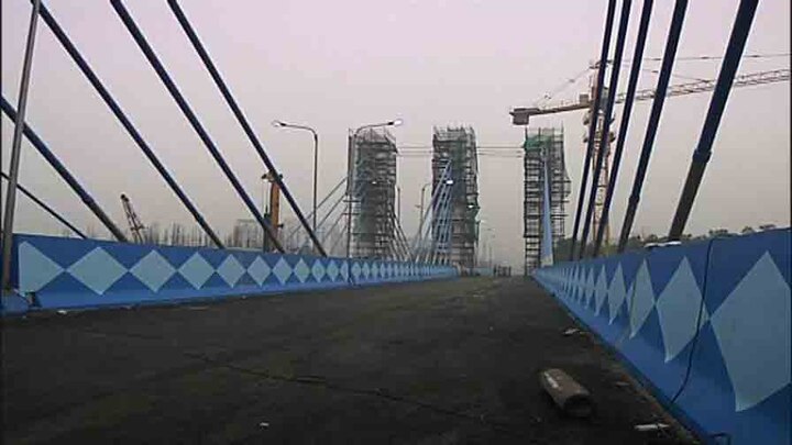 Newly constructed Majherhaat Bridge may be inaugurated in the first half of December   Majherhat Bridge: দ্বিতীয় হুগলি সেতুর আদলে বসানো হচ্ছে কেবল, ডিসেম্বরের শুরুতেই খুলে দেওয়া হতে পারে মাঝেরহাট ব্রিজ