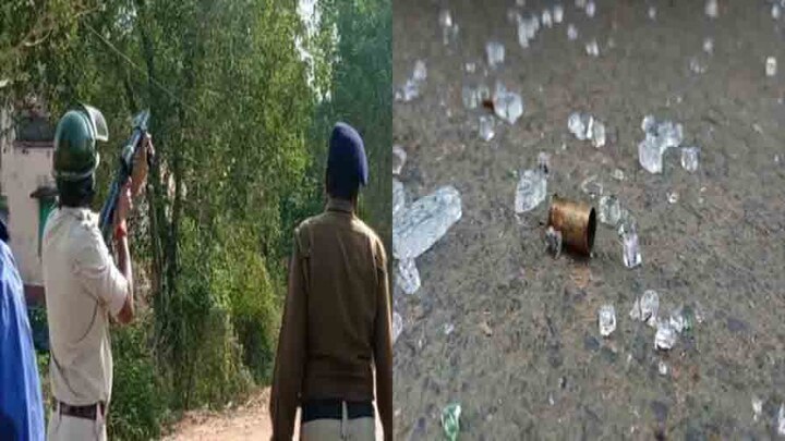 Birbhum: Violence grips Shimulia as shots fired bumbs hurled over Dilip Ghosh rally দিলীপ ঘোষের সভাকে কেন্দ্র করে শিমুলিয়ায় ধুন্ধুমার, চলল গুলি, পড়ল বোমা, পাল্টা কাঁদানে গ্যাস পুলিশের