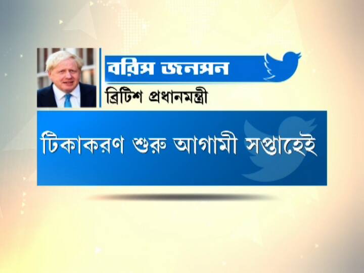 টিকাকরণ শুরু আগামী সপ্তাহেই, দাবি ব্রিটিশ প্রধামন্ত্রী বরিস জনসনের। বিশ্বের প্রথম দেশ হিসেবে করোনা প্রতিষেধকের জন্য ফাইজার-বায়োএনটেকের ভ্যাকসিনকে ছাড়পত্র দিয়েছে ব্রিটেন। বুধবার ব্রিটিশ প্রধানমন্ত্রী টুইটার হ্যান্ডলে  লিখেছেন, অবশেষে দারুণ খবর!  
