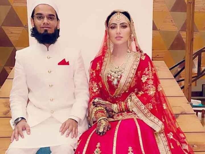 Sana Khan celebrating honeymoon in Kashmir with her husband Mufti, photo went viral on social media কাশ্মীরে স্বামী মুফতি আনাসের সঙ্গে মধুচন্দ্রিমায় Sana Khan, ছবি ভাইরাল