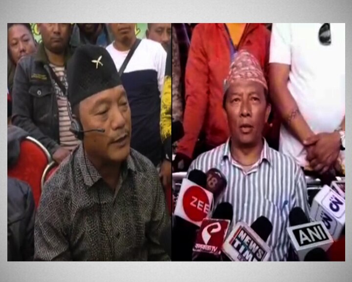 Rally of Bimal Gurung and Binay Tamang at North Bengal ডুয়ার্সের বীরপাড়ায় গুরুঙের হুঙ্কার, সুকনায় পাল্টা হুঁশিয়ারি বিনয়ের