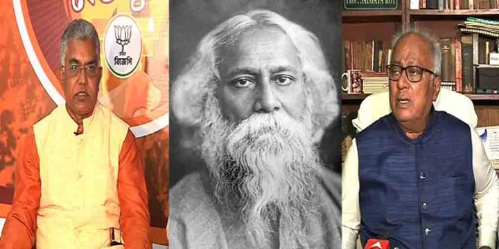 Rabindranath Tagore Controversy Dilip Ghosh Sougata Roy War Of Words Rabindranath Tagore Controversy: 