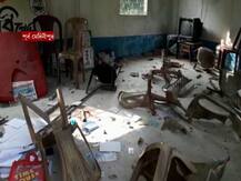 ছবিতে দেখুন: নন্দীগ্রামে শুভেন্দুর সভার পরই TMC পার্টি অফিস ভাঙচুর, কাঠগড়ায় BJP