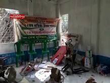 ছবিতে দেখুন: নন্দীগ্রামে শুভেন্দুর সভার পরই TMC পার্টি অফিস ভাঙচুর, কাঠগড়ায় BJP