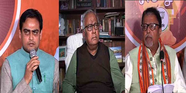WB election 2021 Shantanu Thakur rejects speculation quit BJP hopes implementation CAA, TMCs Sougata Roy attacks him সিএএ কার্যকর হবেই, দলবদলের জল্পনা খারিজ করে মুকুলের পাশে বসে বললেন শান্তনু; ওঁরা আইনটা বোঝেন বলেই মনে হয় না, কটাক্ষ সৌগতর