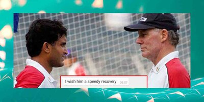 Sourav Ganguly Health Update:  Greg Chappell send good wish for Sourav through ABP Ananda Exclusive Sourav Ganguly Health Update: দ্রুত সুস্থ হয়ে উঠুন সৌরভ, এবিপি আনন্দর মাধ্যমে শুভেচ্ছাবার্তা গুরু গ্রেগ এর