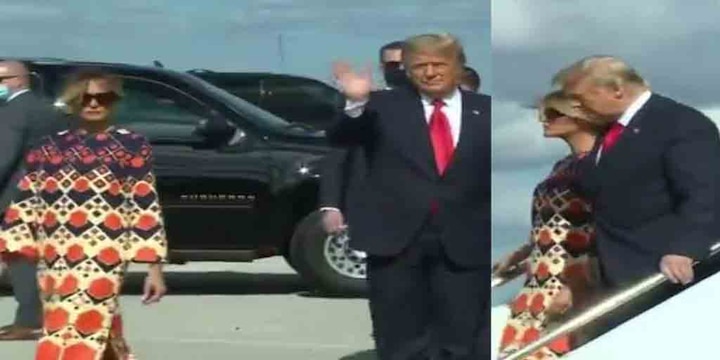 Melania Trump refuses to pose with Donald Trump after he leaves White House বাড়ল ডিভোর্সের জল্পনা, এবার ট্রাম্পের সঙ্গে ফ্রেম-ভাগেও আপত্তি মেলানিয়ার