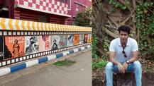 দেওয়াল জুড়ে সত্যজিৎ, গোপাল ভাঁড় থেকে শুরু করে টম অ্যান্ড জেরি, ব্রহ্মপুর প্লেস বদলে গিয়েছে রং-ছবি পাড়ায়