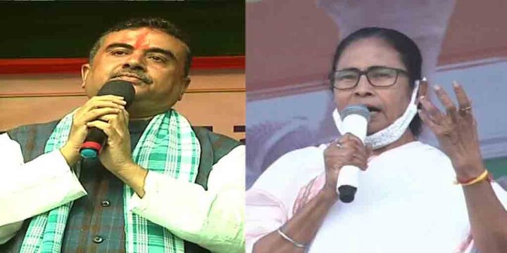 West Bengal Assembly Election 2021: Suvendu Adhikary warns Mamata Banerjee for  Nandigram, ahead of election in Bengal WB election 2021 Update: নন্দীগ্রামের ১৪ জায়গায় ভো কাট্টা করে দেব! এখানকার মাটিটা চিনি, পদ্মফুল যার, জিতবে সে, মমতাকে হুঁশিয়ারি শুভেন্দুর