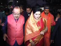 Sovan Baisakhi Rally Photos: লাল শাড়ি, মাথায় ঘোমটা, মুখে 'ভারত মাতা কী জয়' প্রজাতন্ত্র দিবসে বিজেপির মিছিলে শোভনের পাশেই বৈশাখী