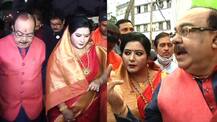 Sovan Baisakhi Rally Photos: লাল শাড়ি, মাথায় ঘোমটা, মুখে 'ভারত মাতা কী জয়' প্রজাতন্ত্র দিবসে বিজেপির মিছিলে শোভনের পাশেই বৈশাখী