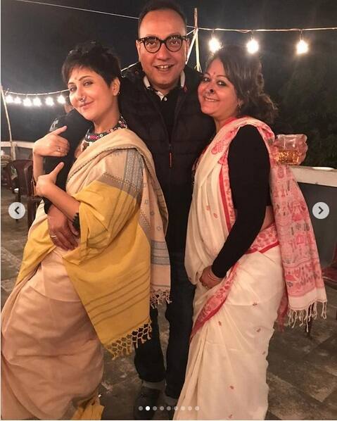 মেয়ের জন্মদিনে স্বস্তিকা বাড়ির ছাদে দিয়েছিলেন পার্টি।