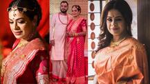 Iman Chakraborty bride look photos: বাঙালি সাজেই বাজিমাত! এবিপি আনন্দে বিয়ের সাজ প্রথম প্রকাশ করলেন ইমন