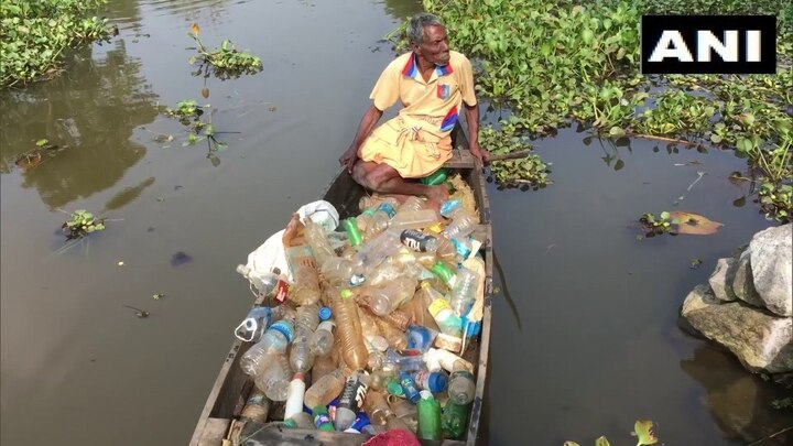 Specially-abled Kerala Man Praised By PM Modi For Keeping Lake Clean Of Plastic, Gets New Boat কেরলের হ্রদ থেকে বোতল তুলে আনেন প্রতিবন্ধী এই বৃদ্ধ, প্রশংসা প্রধানমন্ত্রীর, পেলেন নতুন নৌকা