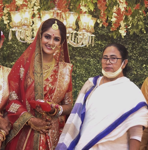 Mamata Banerjee Attends Neel Trina Grand Marriage Reception, See Photos