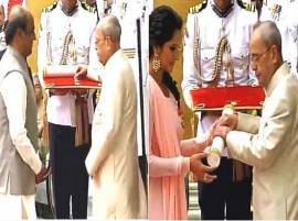 Rajinikanth Sania Honoured With Padma Awards रजनीकांत 'पद्मविभूषण' तर सानिया पद्मभूषणने सन्मानित