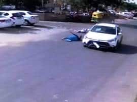 अहमदाबादमध्ये हिट अँड रन, दृश्य सीसीटीव्हीत कैद