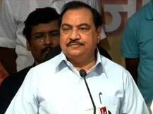 'नाथाभाऊ हम तुम्हारे साथ है' खडसे समर्थकांची 'रामटेक'वर गर्दी