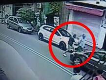 भरधाव कारच्या धडकेत दोघांचा मृत्यू, थरार सीसीटीव्हीत कैद