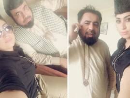 Qandeel Baloch Selfies Video With Mufti Qavi Goes Viral मुस्लिम धर्मगुरुंसह कंदिलचा सेल्फी, पाकमध्ये खळबळ