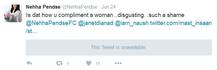 महिलांना असं कॉम्प्लिमेंट देतोस? ट्विटरवर नेहाचा संताप
