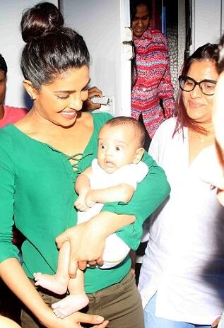 सलमान खानचा भाचा अन् प्रियंका (Photo- Nikesh Gurav/SOLARIS IMAGES) 