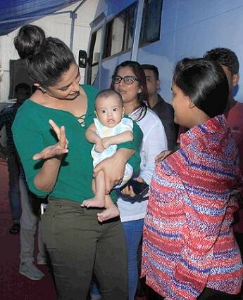 सलमान खानचा भाचा अन् प्रियंका (Photo- Gautam Salvi/SOLARIS IMAGES) 