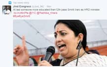 मंत्रीपदावरुन गच्छंती, स्मृती इराणींची ट्विटरवर खिल्ली