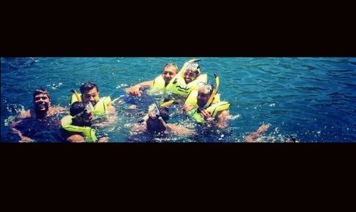  पाहा टीम इंडियाची समुद्रातील धमाल मस्ती 