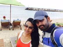 श्रीलंकन क्रिकेटर थीसारा परेराची बीचवर मजामस्ती!