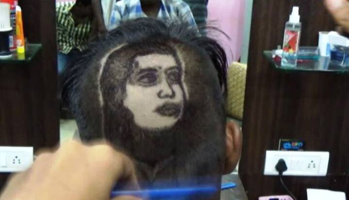 ओंकार कांबळे असं या फॅनचं नाव असून, त्याने चक्क केसांमध्ये आर्चीचं चित्र रेखाटलं आहे. महत्त्वाचं म्हणजे ही जादूई कला, कराडच्या संतोष काशीदने रेखाटली आहे.