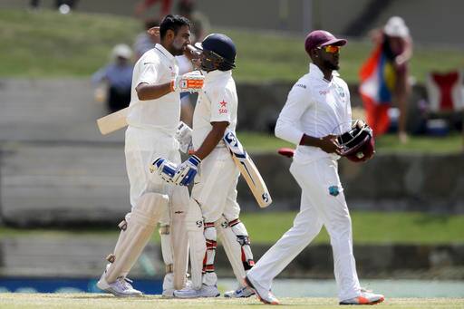 अश्विननं आपली तिन्ही कसोटी शतकं ही वेस्ट इंडिजविरुद्धच झळकावली. त्यामुळे त्यानं थेट सचिनशीच बरोबरी केली आहे. 