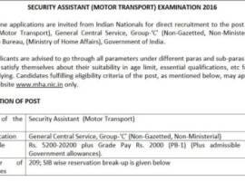 Job Opportunity In Intelligence Bureau इंटेलिजन्स ब्युरोमध्ये नोकरीची संधी