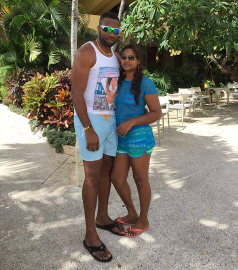 पत्नीसोबत धमाल मस्ती करताना पोलार्ड